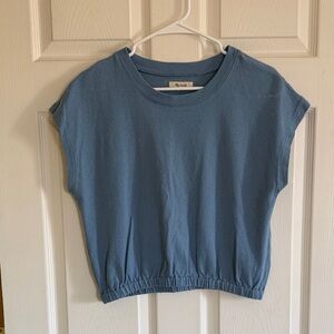 Madewell Dusty Blue Crew Neck Tee